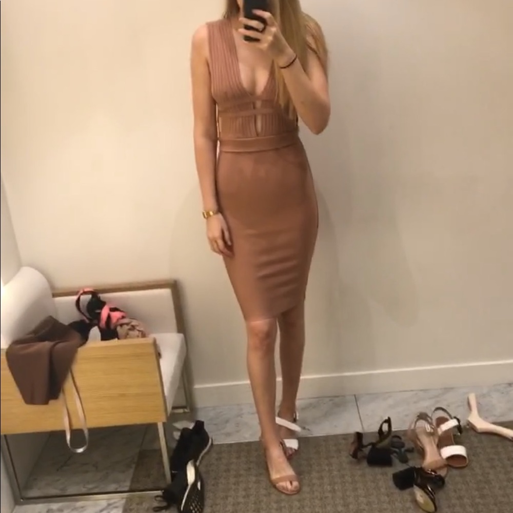 House of CB Bodycon Dress in rose